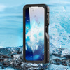 Puzdro vodeodolné IP68 360+ remienok na Samsung Galaxy A25 5G, čierne - ochranné so stojanom