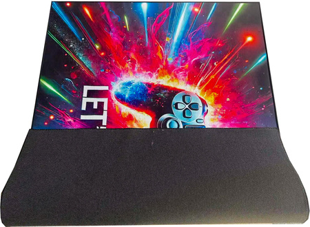 3D Strado LET'S PLAY gaming carpet 140x200 cm modern theme for gamer's room