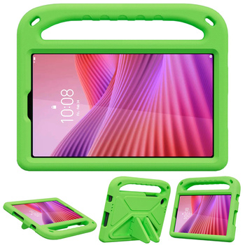 Etui ochronne z uchwytem do Lenovo Tab One 8.7 2025 TB305FU TB305XU, zielone, z podstawką