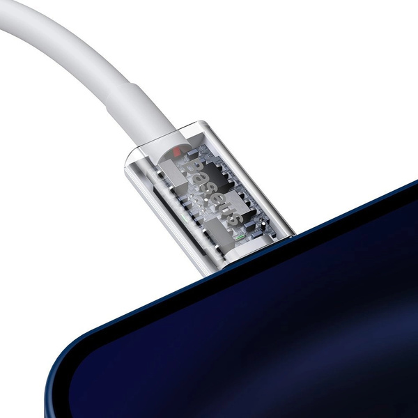 Kábel Baseus Superior Series USB-C / Lightning PD 20W 1 m, biely