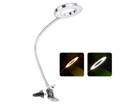 24 led cosmetic desk lamp with clip clip