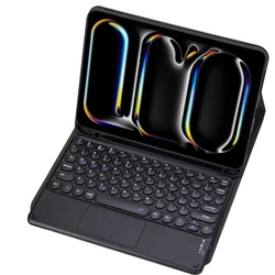 Bluetooth touchpad keyboard case for iPad Pro 13 Gen5 (Black)