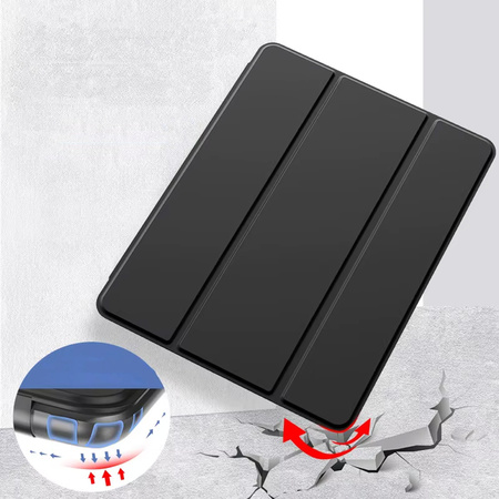 Puzdro Smart na Lenovo Idea Tab Pro / Pro MT 2025, čierne - ochranné so stojanom, prístup k portom a tlačidlám