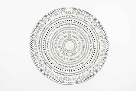 Round carpet NOVO Strado modern oriental pattern for living room Zenith 200x200 cm