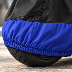 Pokrowiec na motocykl skuter 2 rowery 245x105x125 cm wodoodporny czarno-niebieski