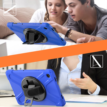 Puzdro Shockproof na Samsung Galaxy Tab A9 Plus 11 2023 X210 X215 X216, modré - ochranné so stojanom