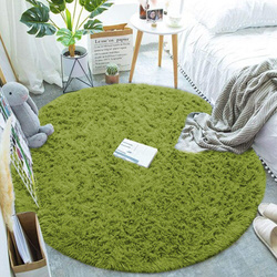Shaggy Strado 160x160 round carpet GreenGrass (Green)