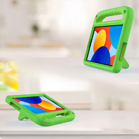 Puzdro pancierové FunColor na Xiaomi Redmi Pad SE 8.7 2024, zelené - ochranné so stojanom