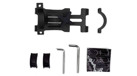 Mocny metalowy uchwyt na telefon na kierownicę rower hulajnoga solidny, czarny