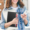 Puzdro kožené z vreckami karty na Lenovo Tab M11 / M11 10.95, čierne - ochranné so stojanom