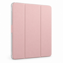 Etui Hard Crystal do Apple iPad Air 13 M4 M3 M2 2026/ 25/ 24 gen 8/ 7 z klapką - różowe