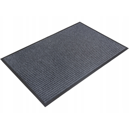 Rohožka pod dvere na topánky vstupná podložka gumená 60x90 hrubá, tmavosivý