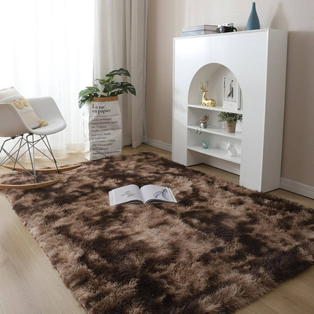 Dywan Ombre Shaggy Strado 130x190 OmbreCoffee (Brązowy)