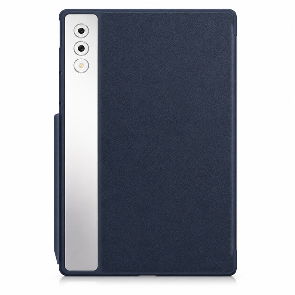 Etui Smart do Lenovo Yoga Tab Plus 12.7 2025 z klapką i podstawką - granatowe