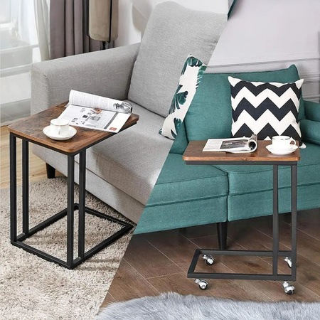 Strado VENGE auxiliary coffee table - laptop side table for sofa and bed 2in1 wheels and legs