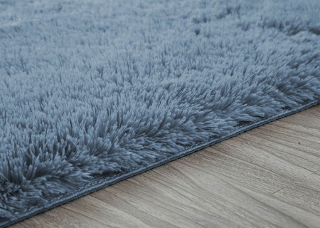 Shaggy Strado 100x150 SilverFur room carpet (Light gray)