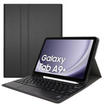 Etui z klawiaturą Bluetooth do Galaxy Tab A9 Plus X210 / X215 / X216, czarne - ochronne