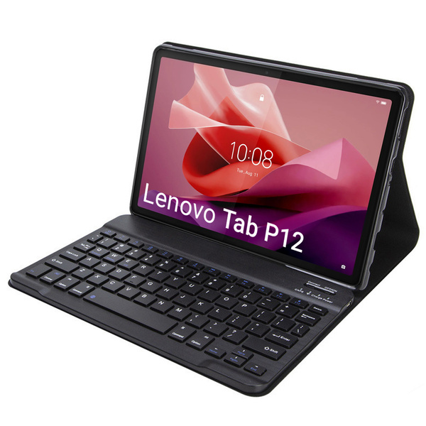 Puzdro na Lenovo Tab P12 TB-370, čierne - ochranné so stojanom, prístup k portom a tlačidlám