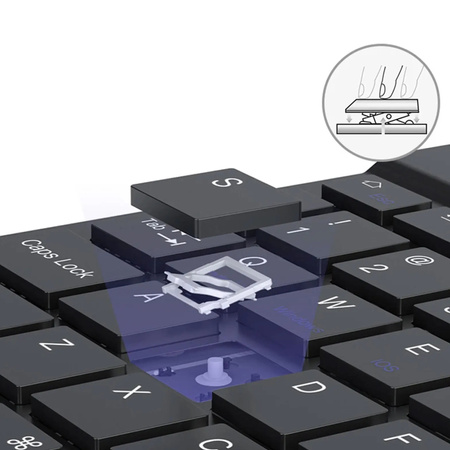 Etui z klawiaturą Bluetooth do Lenovo Tab P11 2nd Gen TB350FU TB350XU, czarrne