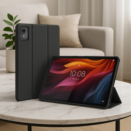 Puzdro Smart s klapkou na Lenovo Tab K11 Plus 11.45 / Lenovo K11 Plus, čierne - ochranné so stojanom