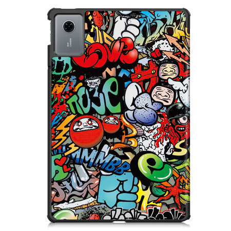 Puzdro grafické na Lenovo Idea Tab 11 s klapkou - ochranné so stojanom