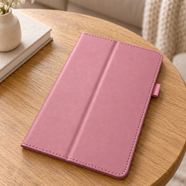 Etui Slim z klapką do Galaxy Tab A11 X135/ X133 A9 SM-X115/ X110 - różowe