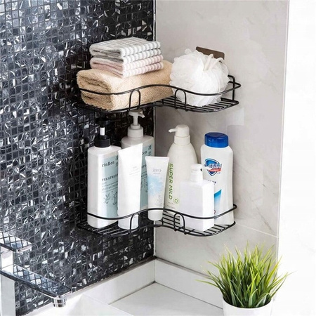 Strado corner bathroom shelf for shower