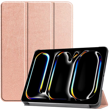 Puzdro Smart Case kryt na iPad Pro 11 Gen 5 A2836 A2837 A3006 / Gen. 5 A2836, ružové zlato - ochranné