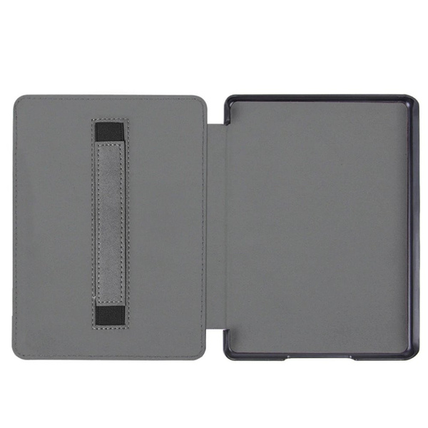 Puzdro Strap Case na Kindle Paperwhite 4, čierne - ochranné so stojanom, prístup k portom a tlačidlám