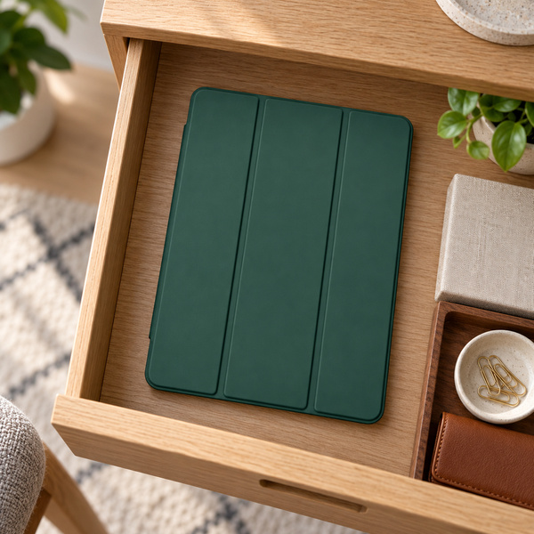 Etui do Galaxy Tab S10 Lite 10.9/ S10 FE/ S9 FE/ S9/ S8 z miejscem na rysik - zielone