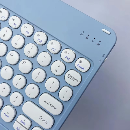 Etui z magnetyczną klawiaturą Bluetooth do Xiaomi Redmi Pad SE 8.7 2024, niebieskie