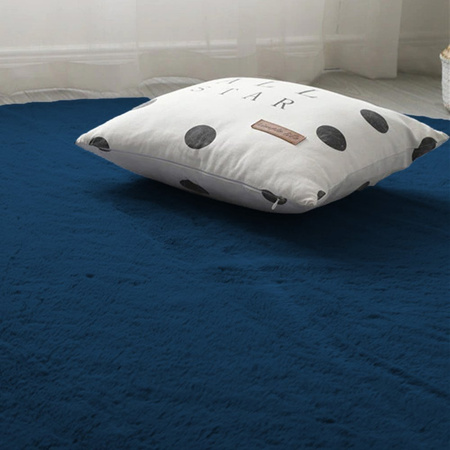 Rabbit Strado 110x110 RoyalNavy round rug (Blue)