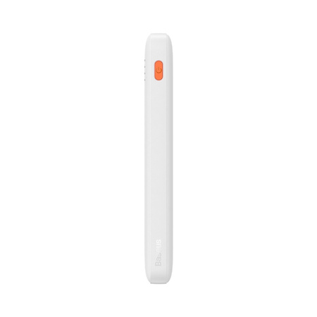 powerbank Baseus Airpow 20W 10000mAh z káblom Baseus Simple Series USB-A USB-C 30 cm, biely