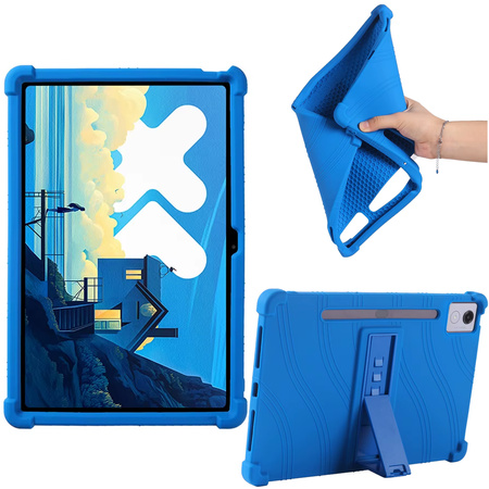 Puzdro pancierové Armor na Lenovo Idea Tab Pro / Pro MT 12.7 12 / Pro MT 2025, modré - ochranné so stojanom