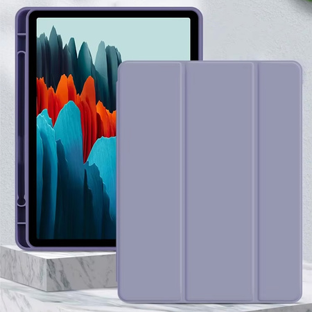Etui Smart z uchwytem rysik do Samsung Galaxy Tab S9 / S9 S10, fioletowe - ochronne z podstawką