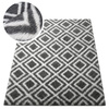 Dywan do salonu shaggy DECOR antypoślizgowy miękki puszysty modny 200x300 Black Cube
