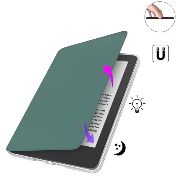 Acrylic Kindle Paperwhite 6/ Colorsoft/ Signature Edition Case - Dark Green