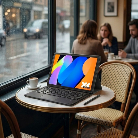 Etui z klawiaturą do Lenovo Idea Tab 11 2025, czarne - ochronne z podstawką