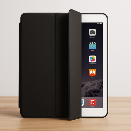 Puzdro Smart s magnetickou s klapkou na Apple iPad Air 2 9, čierne - ochranné so stojanom