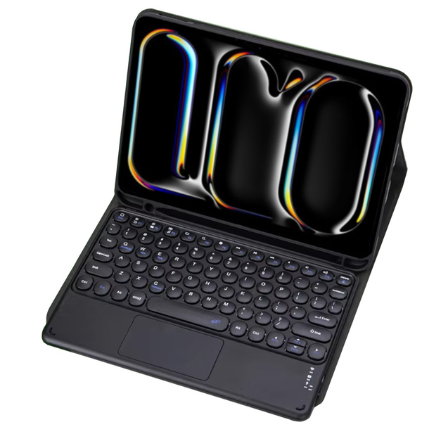 Bluetooth touchpad keyboard case for iPad Pro 11 Gen5 (Black)