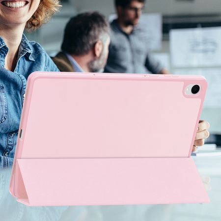 Etui SMART PENCIL do Samsung Galaxy Tab S11 11" SM-X730 SMX736 z klapką, różowe