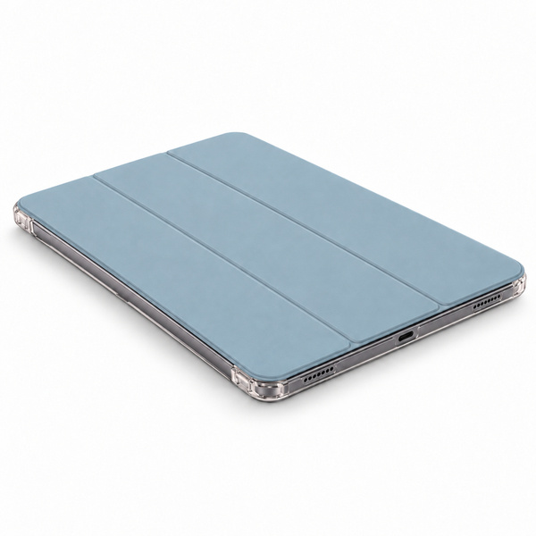 Etui Hard Crystal do Apple iPad Air 13 M4 M3 M2 2026/ 25/ 24 gen 8/ 7 z klapką - niebieskie
