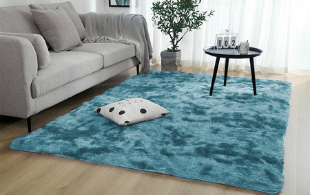 Ombre Shaggy Strado Carpet 140x190 OmbreNavy (Dark Blue)