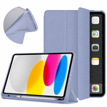 Puzdro Smart na iPad 10.9 2022 Gen. 10 / iPad 11 2025 A16 Gen. 11 s klapkou, fialové - ochranné so stojanom