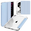 Hard Crystal case with stylus holder for Apple iPad 10.9 10 GEN 2022 / iPad 11 A16 11GEN 2025 - Blue
