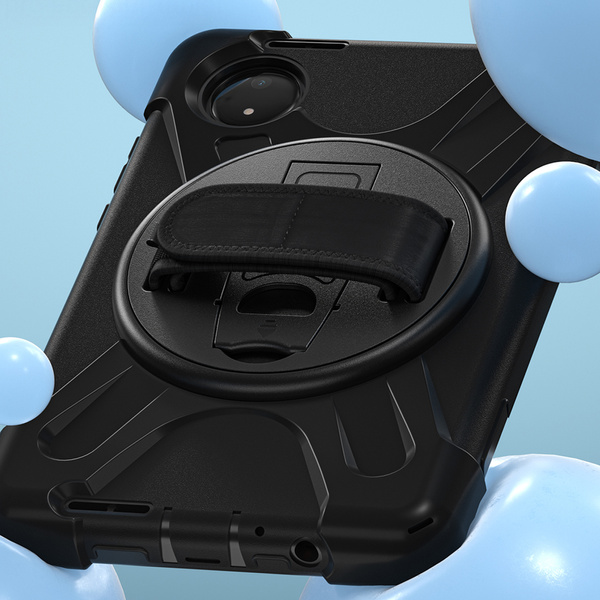 Puzdro pancierové Shockproof s držiakom na Xiaomi Redmi Pad SE 8.7 2024 / Redmi Pad SE 8.7, čierne - ochranné