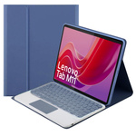 Etui z klawiaturą Bluetooth do Lenovo Tab M11, fioletowe - ochronne z podstawką, dostęp do portów i przycisków
