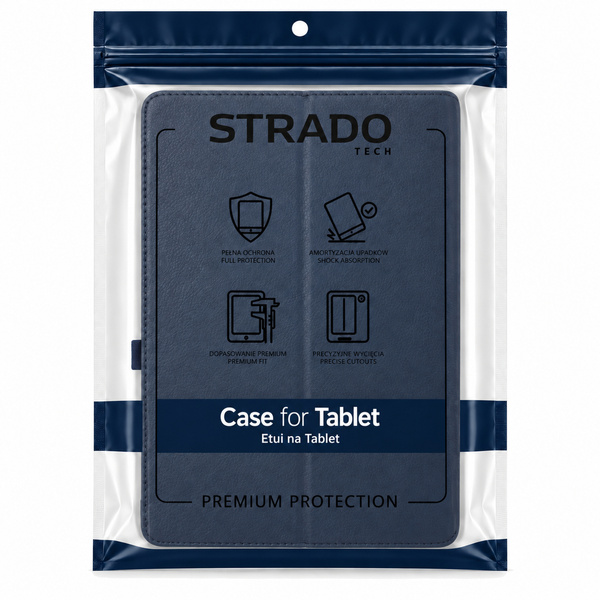 Etui obrotowe do Apple iPad 10.9 2022 gen 10 iPad 11 A16 2025 gen 11 - granatowe