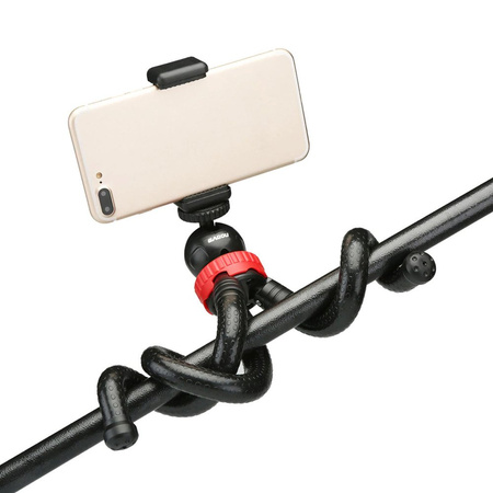 Univerzálny pružný statív tripod na telefón fotoaparát GoPro závit 1 / 4, čierny