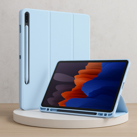 Etui Smart z uchwytem na rysik do Samsung Galaxy Tab S9 FE/S9/S10 FE, niebieskie